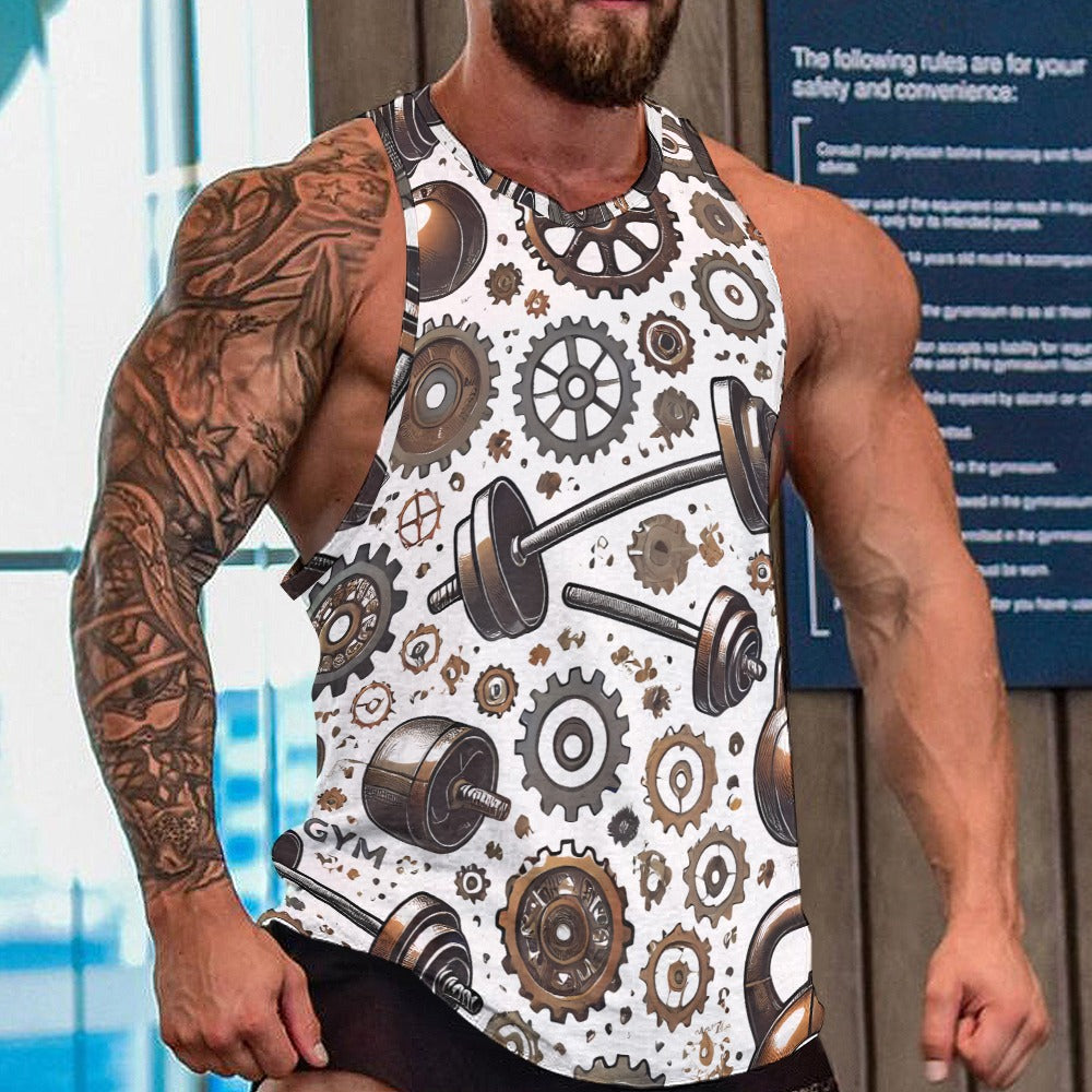 Men's Full print tank top